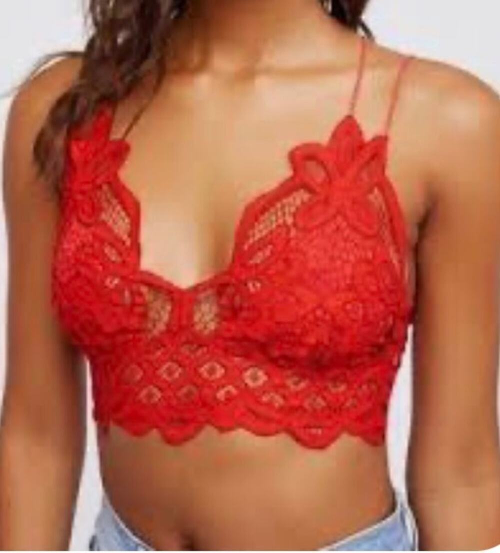 FP ONE Adella Red Bralette from Free People Small